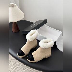 Chanel Women's Fleece-lined Ankle Boots